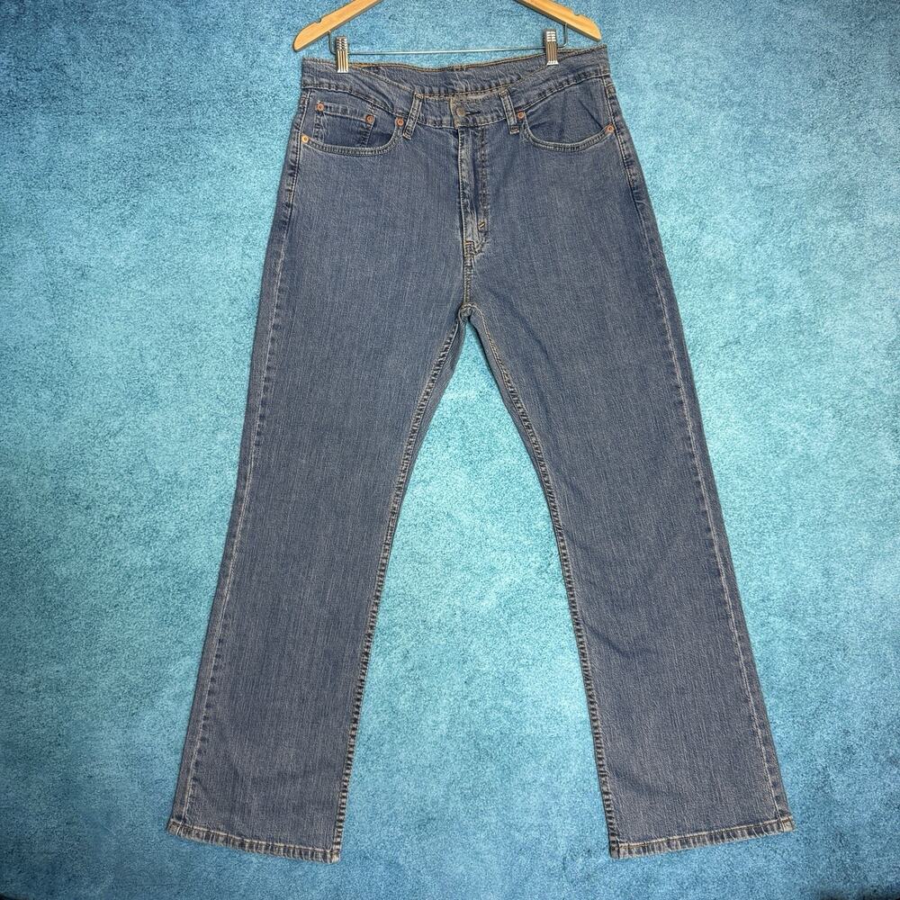 Levi’s 527 Men’s Jeans 36x32 Blue Mid Rise Straight Leg Stretch Denim Zip Fly